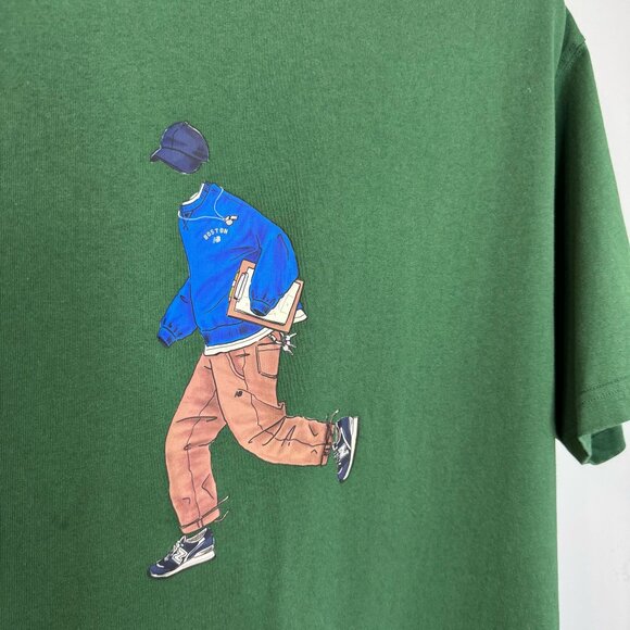 New Balance Athletics Relaxed Sport Style T-Shirt Graphic Men’s XL Green - Picture 8 of 8